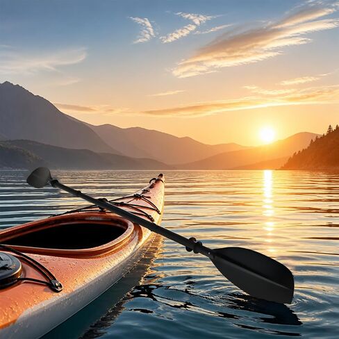 Kayak Paddle Heavy Duty,Portable Boat Oar with Thickened Reinforced Shaft Non-Slip Frosted Grip Telescopic Paddle for Ice Breaking Multi-Scenario Water Use. in Kuwait