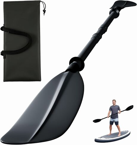 Youth Kayak Paddle,4 Piece Kayak Oar with Waterproof Storage Bag Wide Blade Adjustable Kayak Paddle Teens Beginners Kayaking Canoeing Fishing Boating Lake River Ocean. in Kuwait