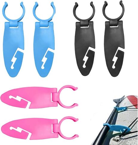 6PCS Kayak Paddle Board Clips - Universal Fixing Clamps for Kayak Canoe Paddle Board Accessories, Easy Installation in Kuwait