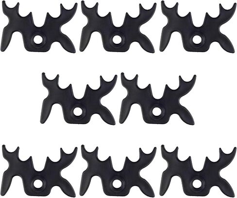 8 Pack Plastic Moosehead Pool Billiard Cue Bridge Head (Black) in Kuwait