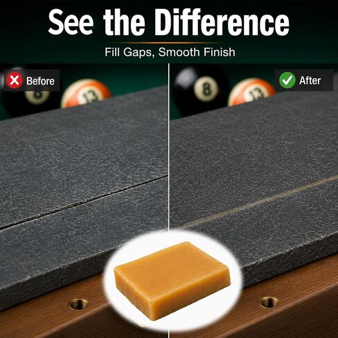 THOUSAND SUNNY Pool Table Beeswax Bars 4 Pack, Table Beeswax Bar for Slate Seams and Screw Holes, Billiard Pool Table Wax for Installation Maintenance in Kuwait