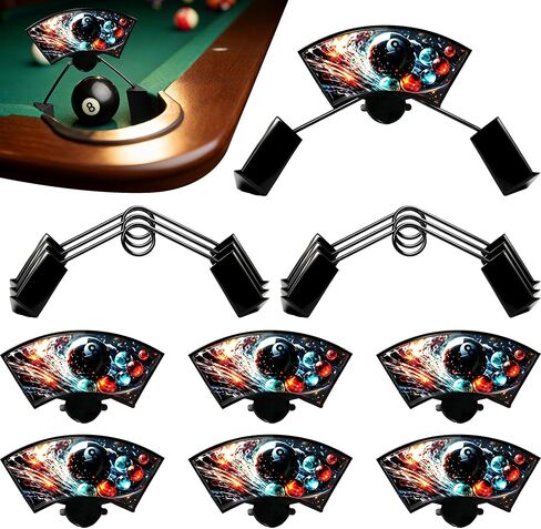 Pool Table Pocket Reducers 6 Pack, Billiards Training Aids for Accuracy Practice, Decorative Pool Pocket Reducers for Standard Pool Tables, Includes Storage Bag in Kuwait