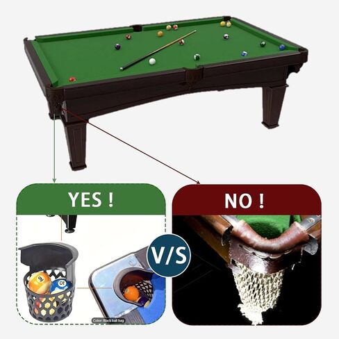 6-Pack Pool Table Pockets Replacement – Universal Fit for fit Replacement Pockets Billiard Table & Commercial Tables, High-Impact ABS Plastic, Tool-Free Installation, Durable Pool Table Accessories in Kuwait