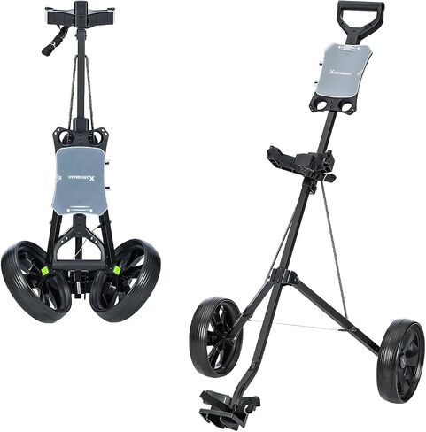XDriveMax GC01 Golf Pull Push Cart 2 Wheel,Foldable Golf Push Cart for Golf Clubs,Lightweight Folding Golf Walking Pull Carts in Kuwait