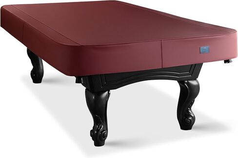 Heavy Duty Leatherette Billiard Pool Table Cover, Waterproof & Tearproof Cover for Pool Table 7/8/9FT (10 Colors Available) (8 Feet/Bordeaux red) in Kuwait