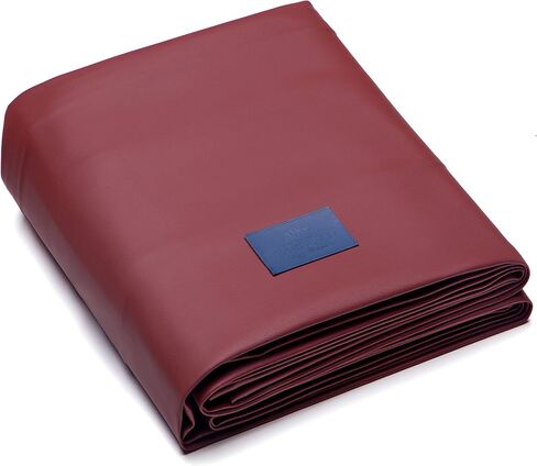 Heavy Duty Leatherette Billiard Pool Table Cover, Waterproof & Tearproof Cover for Pool Table 7/8/9FT (10 Colors Available) (8 Feet/Bordeaux red) in Kuwait