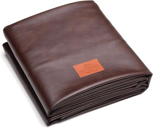 Heavy Duty Leatherette Billiard Pool Table Cover, Waterproof & Tearproof Cover for Pool Table 7/8/9FT 7Feet-Chestnut in Kuwait