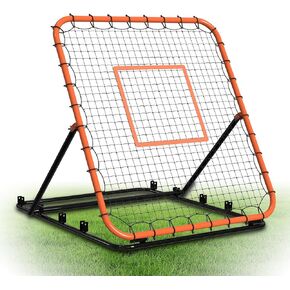 Baseball Rebounder Net, 4 x 4.5 ft Portable Bounce Back Trainer for Baseball & Softball with 4 Adjustable Return Angles, Practice Equipment for All Skill Levels in Kuwait