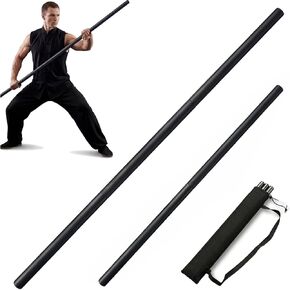 Collapsible Bo Staff 4ft & 6ft – Foam-Padded Martial Arts Practice Staff for Safe Training, Adjustable Portable Self-Defense Equipment with Carry Bag in Kuwait