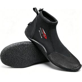 Skyone Neoprene Dive Boots Men Women, 3MM Diving Scuba Shoes with Anti-Slip Premium Rubber Durable Sole, Wetsuit Boots Surf Booties for Beach Sailing Snorkeling Water Sports in Kuwait