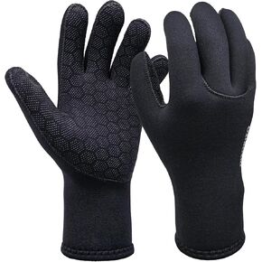 Neoprene Gloves, 3mm Anti-Slip Diving Gloves Waterproof Wetsuit Gloves for Scuba Fishing Kayaking Surfing Swimming in Kuwait
