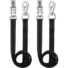 Cross Ties for Horse,Heavy Duty Nylon Trailer Tie with Strong Panic Snap and Bull Snap,Adjustable Length from 45.2" to 78.7",Professional Horse Supplies in Kuwait