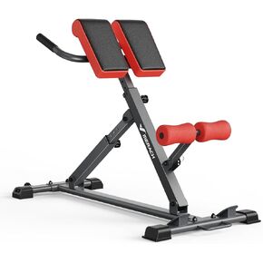 MERACH Roman Chair Back Extension, Adjustable Weight Bench, Home Gym Sit Up Bench for Glutes & Ab Workouts, Back Extension Machine, Hyperextension Roman Chair for Lower Back Pain Relief in Kuwait