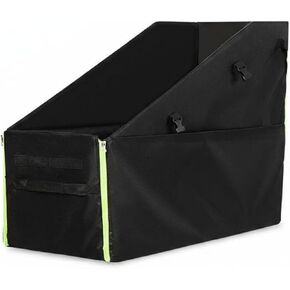 Storage Case Folding Bike Carrier Organizing Rectangular Box Oxford Cloth Seam Water Resistant Panel Suitable for Car Home Storage, Black, Black, Small With Wheels in Kuwait