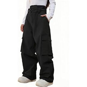 YEEFINE Men and Women's Snow Snowboard Pants Loose Fit Insulated Waterproof Unisex Baggy Cargo Ski Pants Bibs Warm Winter in Saudi Arabia