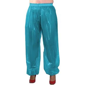 fetish queen Women's Loose Casual Clear PVC Harem Pants Long Trousers See Through Bloomers Dancewear in Kuwait