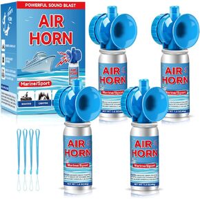 Air Horn 1.4oz 4pcs - 120dB Loud Mini Small Safety Bear Horn, Coast Guard Approved Marine Boat Horn, Sports Events Celebrate Victory& Outdoor Camp Emergency Alarm in Kuwait