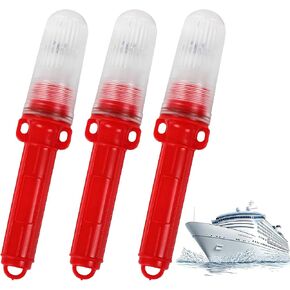 3Pcs Boat Flares, 2026 Upgrade Marine Flares,Visual Distress Signals for Boats, Waterproof and High Visibility for Fishing Vessels, Buoys (Red) in Kuwait