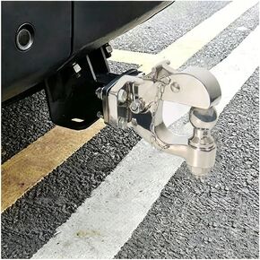 Pintle Hitch with Ball for GMC Yukon XL AT4 2021-2023 2024-2025 Combination Pintle Hook Heavy Duty Adjustable Hook with 2 Inch Shank with Lock,Stainless Steel Trailer Hook in Kuwait