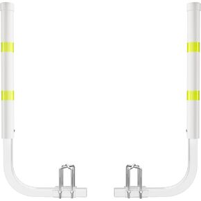 Boat Trailer Guide-ons, 40"/48" Adjustable Galvanized Steel Boat Guide Poles with PVC Pipes & Reflective Tape for Bass Boats, Center Console Boats, Ski Boats & Jon Boats, 2PCS in Kuwait