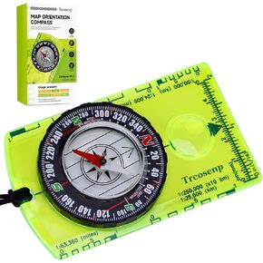 Outdoor Compass with Adjustable Declination, Magnifier, Ruler, Scale, Multifunctional Kids Waterproof Compass for Map Reading, Hiking, Camping, Navigation and Survival. in Saudi Arabia