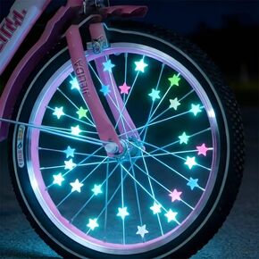 70pcs Glow in the Dark Spoke Beads,Glowable Star Wheel Nipples Suitable for Night Riding, Wheel Decoration, for Cyclists in Kuwait