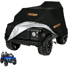 Kids Ride-On Toy Car Cover, Outdoor Water Resistant Protection Cover for Electric Battery Powered Children Wheels Toy Vehicles Quad ATV Car-Universal Fit, Water Resistant All-Weather Protection (210D) in Saudi Arabia