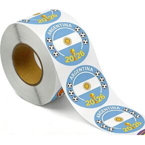 500Pcs Brazil World Cup Sticker Labels, Waterproof Soccer Stickers, 1 Inch Self Adhesive Sealing Decals, for Envelope Seals, Gift Bags Packaging, Water Bottles(Brazil) in Kuwait