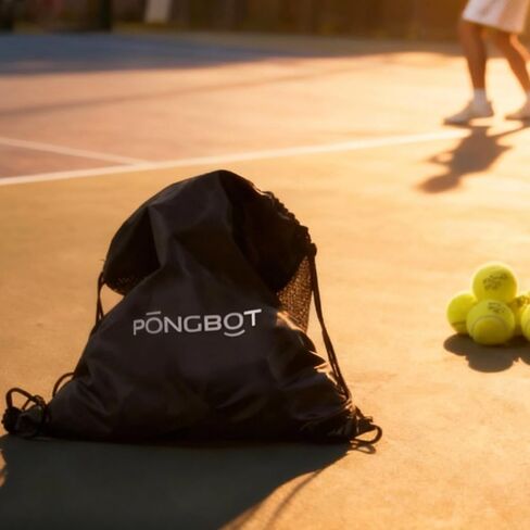 PONGBOT 50 Pack Tennis Balls with Bag, Pressureless and High Elasticity for Practice, Exercise, Beginner Training Play in Kuwait