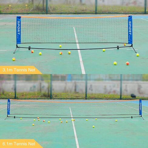 Portable Badminton Net for Tennis, Soccer, Volleyball Training Net Backyard Sport Training Foldable Portable Badminton Tennis Nets for Indoor Outdoor Court Garden Beach Backyard in Kuwait