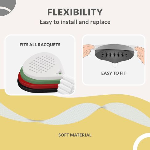 Palbea Transparent Padel Racket Protector - Pack of 1/2/3/5 - Rough & Lightweight Frame Tape. Edge Protector Durable & Easy to Replace. Padel Accesories Dimensions 3.5x37cm/1.38x14.57in. in Kuwait