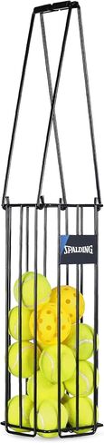 Spalding - Pickleball & Tennis Ball Hopper, Portable Ball Collector & Storage Basket with Carry Handle, Easy Pick-Up for Practice & Training (Black) in Kuwait