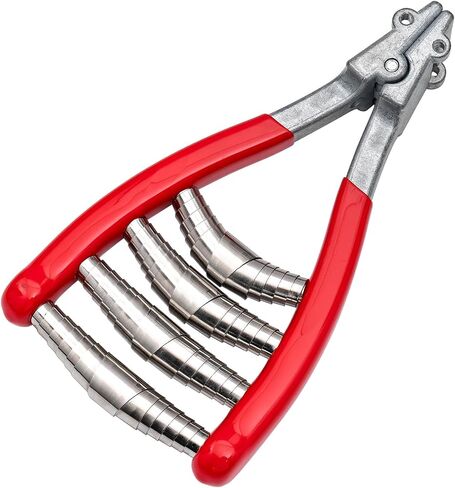 Stringing Starting Clamp 4-Spring for Tennis & Badminton Racket - Zinc Alloy with Thread Protection, Red in Kuwait