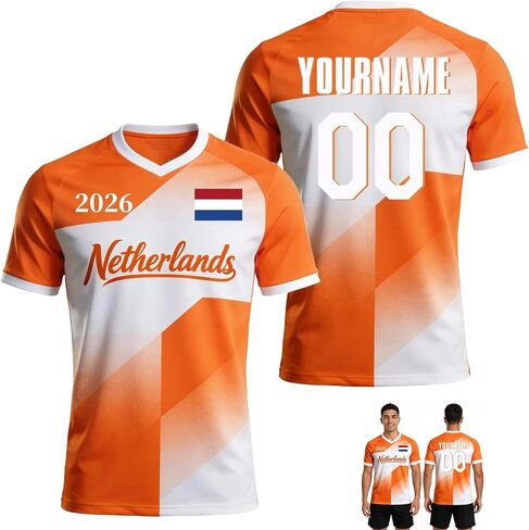 Custom Soccer Jersey with Name/Number for World Cup 2026 Personalized Jersey for Men Women Youth Soccer Fan Gifts in Kuwait