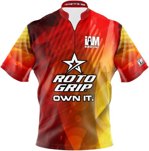 Logo Infusion Dye-Sublimated Bowling Jersey (Sash Collar) - I AM Bowling Fun Design 2028-RG - Roto Grip in Kuwait