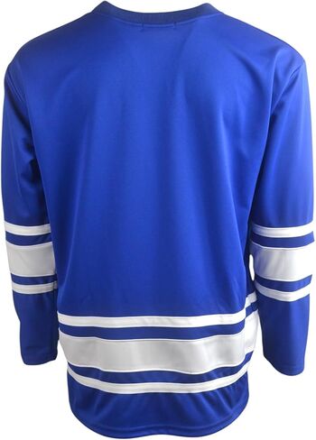 LIME TREE Long Sleeve Hockey Jersey -RoyalWhite-XL in Kuwait