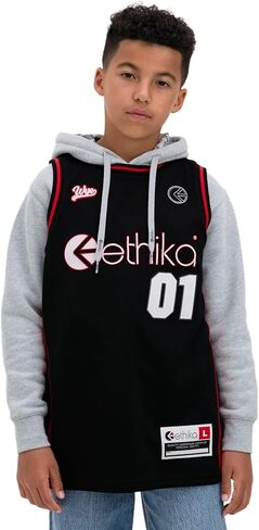 Ethika Boy's Basketball Jersey, Mesh Athletic Jersey for Sport and Streetwear - Bball Jersey B - Bolt in Kuwait