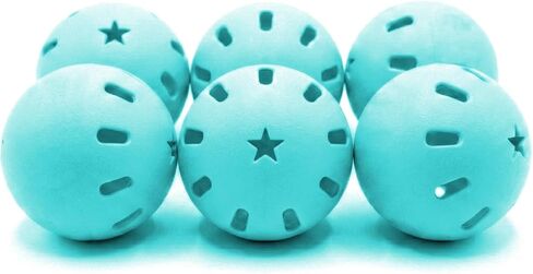 Bandit Sports Popper Softballs, Made of Impact-Resistant and Rebounding Material, Perfect Practice Softballs & Softball Hitting Ball Training, 6 Pack in Kuwait