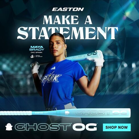 ايستون 2026 | مضرب الكرة اللينة Ghost OG Fastpitch | معتمد لجميع المجالات | 2 قطعة. مركب | مقاسات متعددة in Kuwait