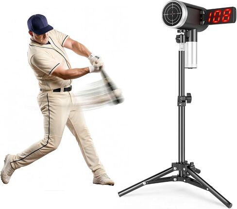 JASCOPRO Upgrade Baseball Radar Gun with Tripod,LED + LCD Dual Display, Accuracy Speed Radar Gun for Pitching & Swing, Handheld or Hand Free Multi-Sport Speed Radar Training Equipment for All Players in Kuwait