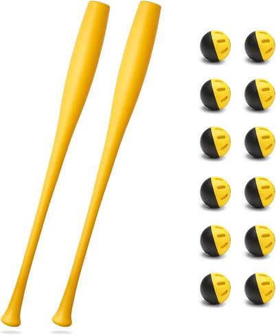 2 Plastic Torpedo Bat Set with 12 Plastic Baseballs in Kuwait