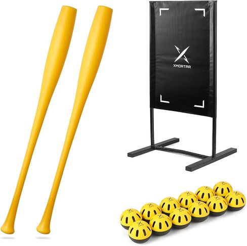 Plastic Torpedo Bat Set wtih 1 Strike Zone Target and 12 Plastic Balls in Kuwait