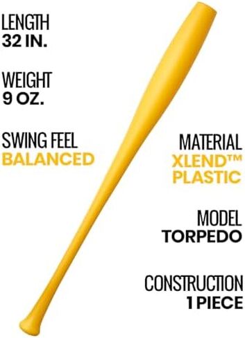 Plastic Torpedo Bat Set wtih 1 Strike Zone Target and 12 Plastic Balls in Kuwait