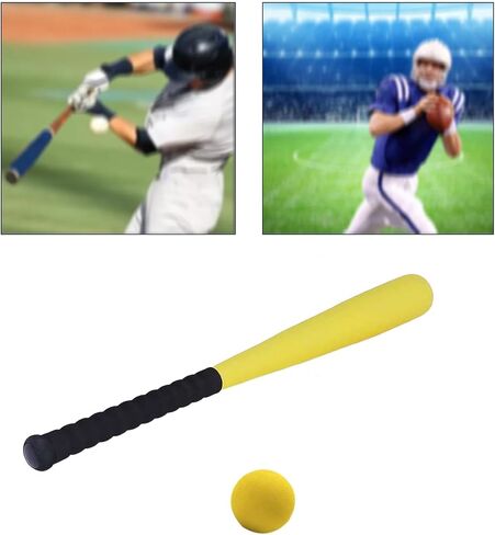Soft Baseball Bat Kids Foam Baseball Bat Baseball Stick Baseball Ball EVA PVC Lightweight Comfortable Grip Suitable for Gift Giving Home Entertainment in Kuwait