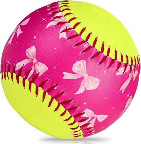 Fastpitch Balls Durable PVC Cover with PU Core, Ice Cream Drip Fastpitch Softball Great for Practice Training Games - Official Size and Weight in Kuwait