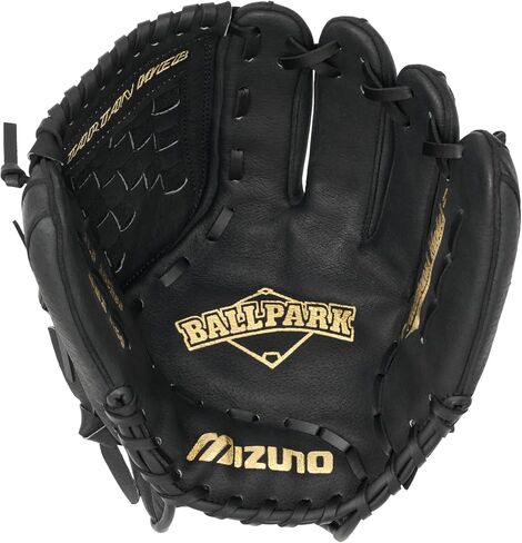 قفاز الكرة اللينة MMX115 Fastpitch للسيدات من Mizuno، اليد اليمنى، أسود، 11.5 بوصة in Kuwait