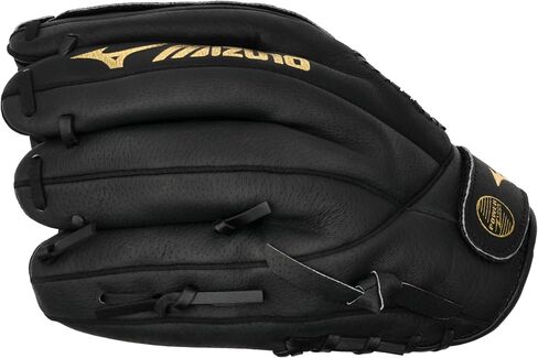 قفاز الكرة اللينة MMX115 Fastpitch للسيدات من Mizuno، اليد اليمنى، أسود، 11.5 بوصة in Kuwait