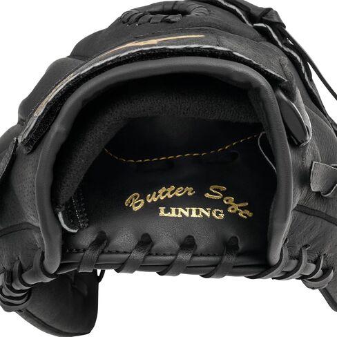 قفاز الكرة اللينة MMX115 Fastpitch للسيدات من Mizuno، اليد اليمنى، أسود، 11.5 بوصة in Kuwait