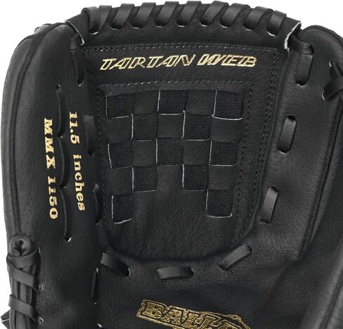 قفاز الكرة اللينة MMX115 Fastpitch للسيدات من Mizuno، اليد اليمنى، أسود، 11.5 بوصة in Kuwait