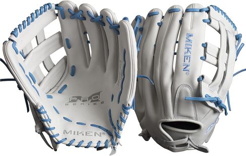 قفاز كرة السلة Miken Pro Series Slowpitch، مقاس 13 بوصة، أبيض/أحمر in Kuwait